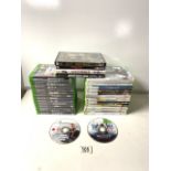 QUANTITY OF X BOX GAMES AND MORE