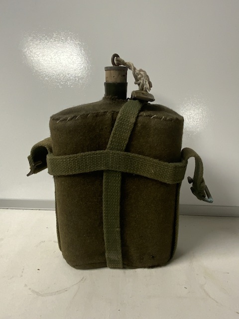 WWII MILITARY BREN GUN WALLET, FLASK AND WWII PUTTIES - Image 7 of 9