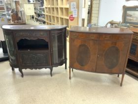 TWO VINTAGE WOODEN CABINETS