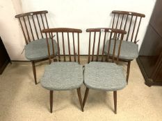 SET OF FOUR DINING CHAIRS