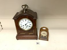 TWO CLOCKS - EIGHT DAY MOVEMENT STRIKING CLOCKS