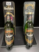 TWO BOTTLES OF GLENFIDDICH; 750ML & 70CL; BOTH IN ORIGINAL TINS.