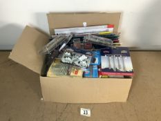 LARGE QUANTITY OF BOXED HORNBY, BACHMANN SCENERY, TRACK, OO GAUGE ACCESSORIES