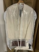 VARTEKS (CROATIA) MENS DRESS SUIT - WHITE JACKET AND BLACK TROUSERS TOGETHER WITH TWO CREAM