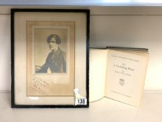 SIGNED HENRY WEBSTER NOVEL ON A DARKLING PLAIN FIRST EDITION DEDECATED TO DAME ROSE MACAULAY