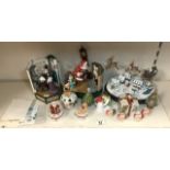 CHRISTMAS RELATED ITEMS, COCA COLA, VILLEROY & BOCH MUSICAL AND MORE