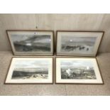 SET OF 4 LITHOGRAPHS AFTER WILLIAM 'CRIMEA' SIMPSON (BRITISH 1823-1899); ALL FRAMED AND GLAZED; 59 X