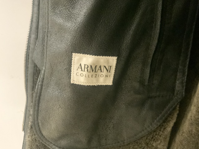 ARMANI SOFT LEATHER JACKET SIZE 56. - Image 3 of 5