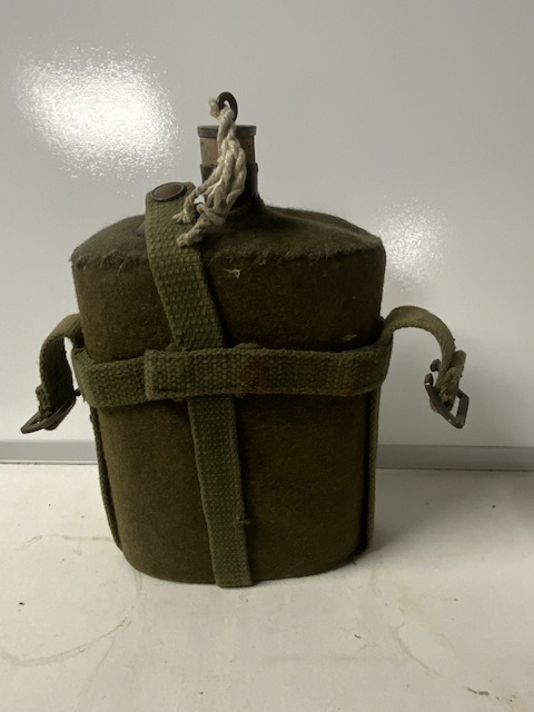 WWII MILITARY BREN GUN WALLET, FLASK AND WWII PUTTIES - Image 6 of 9
