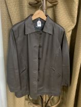 BROWN LEATHER JACKET SIZE 14