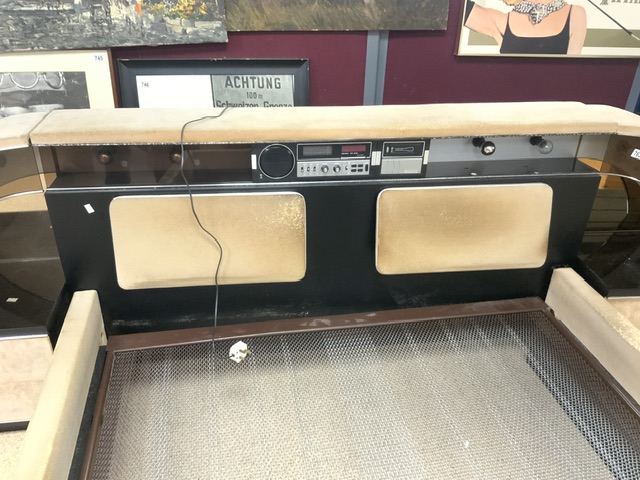 1960s / 70s DOUBLE BED COMPLETE WITH NOVEX RADIO / CASSETTE - Image 6 of 6