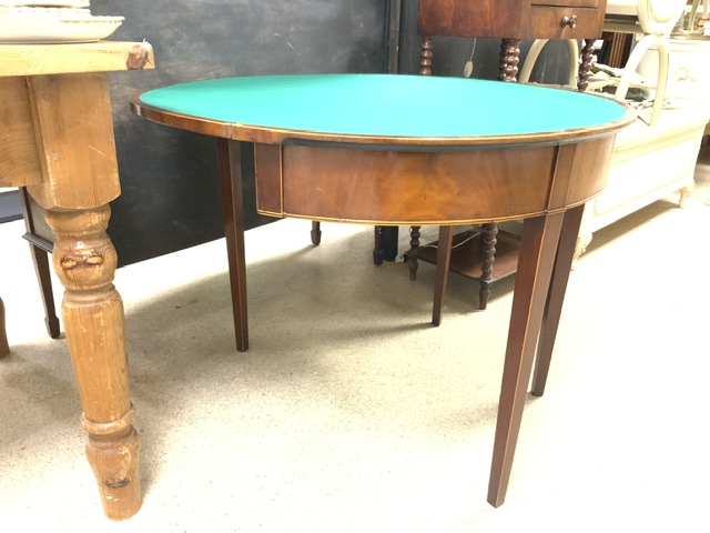 EDWARDIAN MAHOGANY CARD TABLE - Image 2 of 5