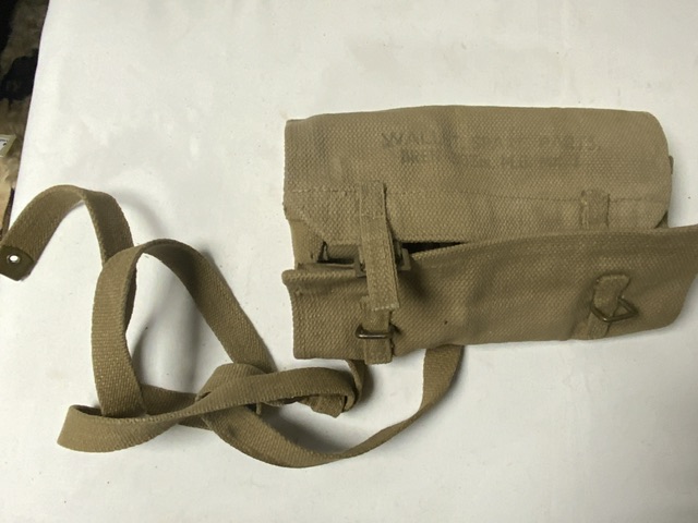 WWII MILITARY BREN GUN WALLET, FLASK AND WWII PUTTIES - Image 4 of 9