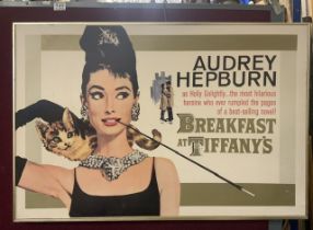 AUDREY HEPBURN BREAKFAST AT TIFFANY'S POSTER BY PYRAMID INTERNATIONAL; 93 X 62CM