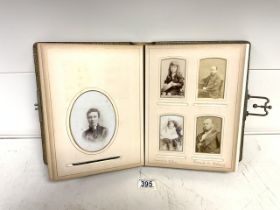 VICTORIAN ALBUM OF PHOTOGRAPHS AND CARTE DE VISTE