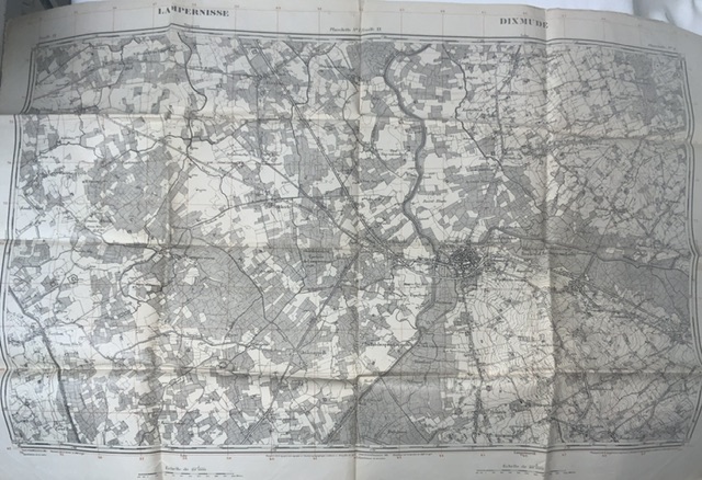 SIX MILITARY TRENCH MAPS WITH OTHER MILITARY MAPS; SOME DATED 1917/18 (SECRET) - Image 6 of 13