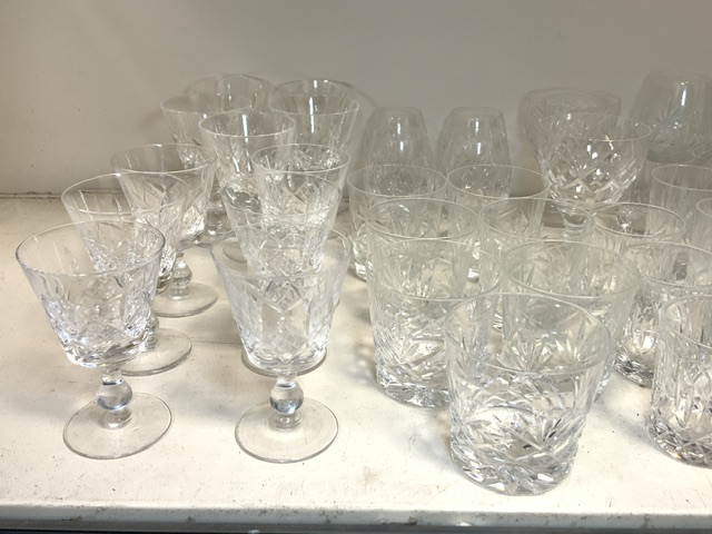 CUT GLASS DRINKING GLASSES INCLUDES WATERFORD, TUDOR, DOULTON AND ROYAL BRIERLEY - Image 2 of 14