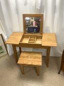 BERNARD SQUIRE DRESSING TABLE AND STOOL