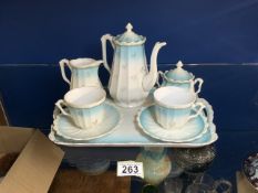 VICTORIAN TEA FOR TWO SET COMPLETE