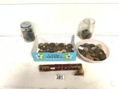 QUANTITY OF OLD PENNIES AND SHILLINGS AND MORE
