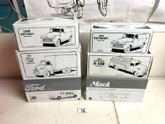 SIX BOXED DIE-CAST VEHICLES BY FIRST GEAR INCLUDES FIRE TRUCKS AND MORE