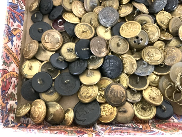 QUANTITY OF BRASS MILITARY ROYAL NAVY DRESS BUTTONS - Image 3 of 6