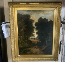 AFTER CONSTABLE SIGNED ON VERSO ( A.CONSTABLE). 1826-1853. SIGNED A.C LOWER RIGHT OIL ON CANVAS A/