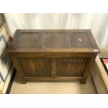 ENGLISH OAK BLANKET CHEST 91 X 41CM