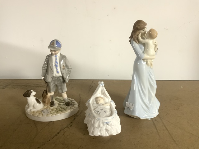 THREE ROYAL WORCESTER PIECES, TENDER MOMENTS, CAN I COME TOO... AND NEW ARRIVAL - Image 3 of 7