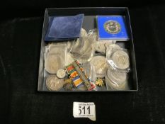 QUANTITY OF COINS AND MEDALS