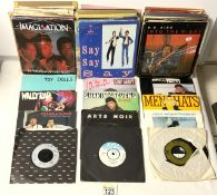 QUANTITY OF SINGLES; 45RPM; EDDY GRANT, WALLY RAP, TOY DOLLS AND MORE