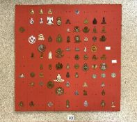A QUANTITY OF MILITARY METAL CAP BADGES, INCLUDING; EAST LANCASHIRE, ROYAL ENGINEERS, CORNWALL AND