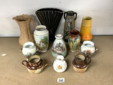 MIXED CERAMICS INCLUDES SHELLEY, ROYAL DOULTON, FALCONWARE, WHATCOMBE AND MORE