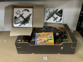 QUANTITY OF MODEL TOY CARS, PLANES AND MORE, ATLAS EDITIONS, MATCHBOX, SUN STAR AND MORE