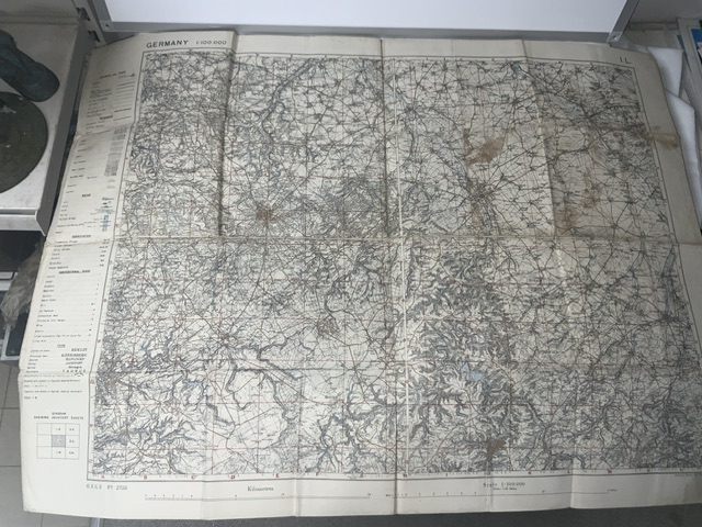 SIX MILITARY TRENCH MAPS WITH OTHER MILITARY MAPS; SOME DATED 1917/18 (SECRET) - Image 7 of 13