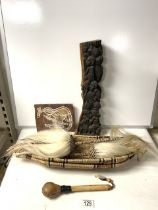 MIXED ITEMS INCLUDES TRIBAL ART AND ABORIGINAL ART