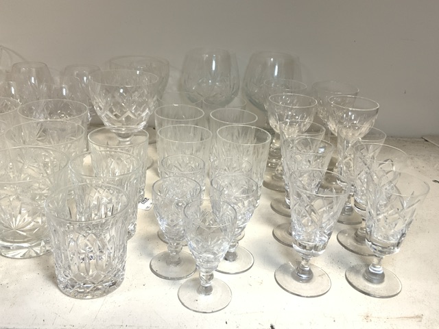 CUT GLASS DRINKING GLASSES INCLUDES WATERFORD, TUDOR, DOULTON AND ROYAL BRIERLEY - Image 3 of 14