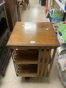 ANTIQUE OAK REVOLVING BOOKCASE