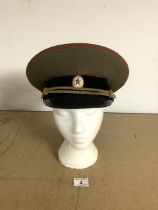 SOVIET OFFICERS RUSSIAN PARADE HAT