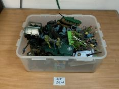 MIXED MILITARY FIGURES AND VEHICLES BRITAINS, MATCHBOX AND MORE