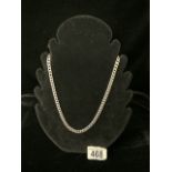 A STERLING SILVER NECKLACE, INCUSE STAMPED '925' AND IMPORT MARKS FOR BIRMINGHAM, LENGTH 50CM,