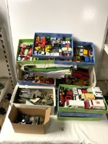 LARGE QUANTITY OF DIE-CAST VEHICLES, PLASTIC MILITARY AND MORE