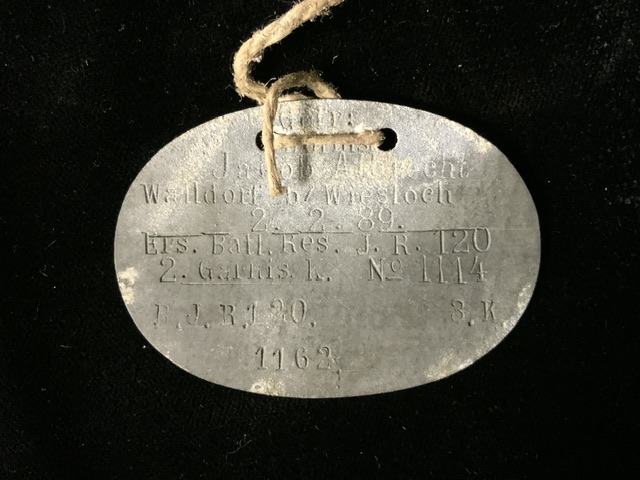 A SELECTION OF MILTARY AND PRISONER OF WAR IDENTITY DISCS / TAGS, ONE, RECTANGULAR FORM, ENGRAVED - Image 9 of 9