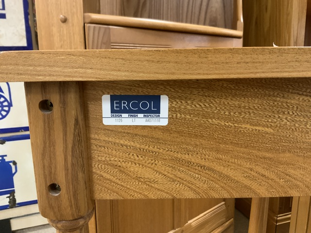 ERCOL FURNITURE INCLUDES BOOKCASE, TWO BEDSIDE CHESTS, CABINETS AND CORNER UNIT AND CONSOLE TABLE - Image 2 of 2