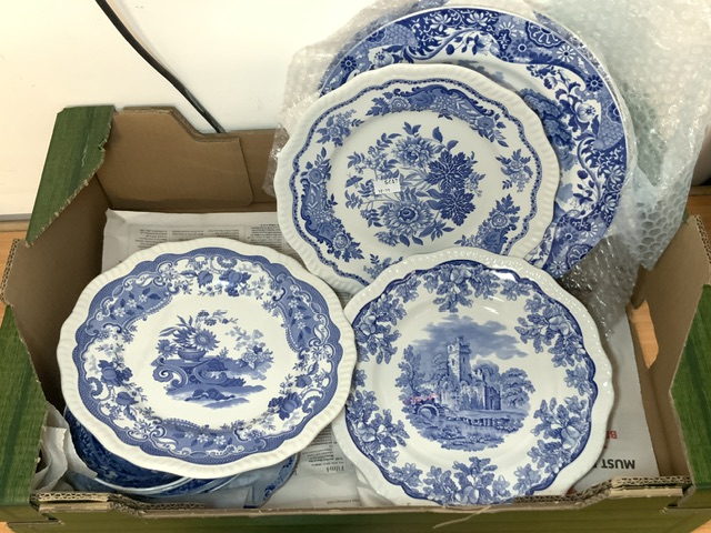 BLUE AND WHITE CHINA; 14 PIECES; SPODE (ITALIAN) AND REGENCY SERIES - Image 2 of 3