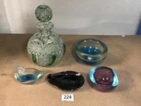 MIXED COLOURED ART GLASS