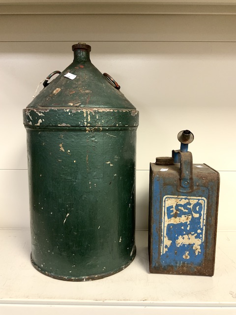 VINTAGE ESSO BLUE PARAFFIN CAN WITH ONE OTHER - Image 2 of 2