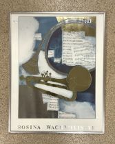 ROSINA WACHTMEISTER (B.1934-), AUSTRIA FRAMED AND GLAZED PRINT; 72 X 57CM