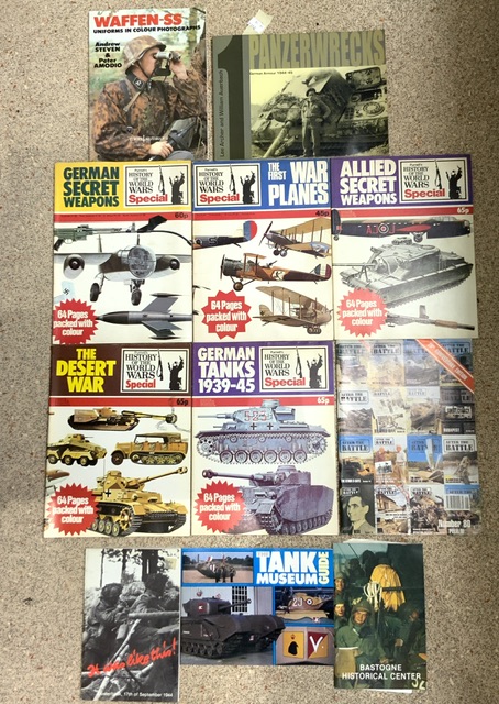 QUANTITY OF MILITARY HARD BACK BOOKS INCLUDES; GERMAN AND AMERICAN. - Image 2 of 2