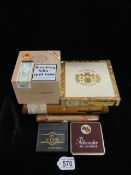 A QUANTITY OF CIGARS AND CIGAR BOXES INCLUDING; GURKHA, VIPS, RITMEESTER, DOMINICAN REPUBLIC AND TWO